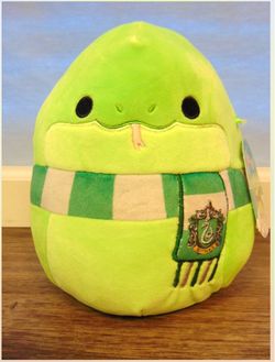 Squishmallow Harry Potter slithering green snake