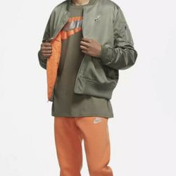 NIKE NSW BOMBER JACKET CZ1670-380 MENS SIZE LARGE -2XL