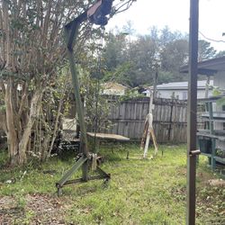 Motor Puller With A Winch 