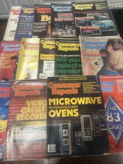 Consumer Reports Magazine Lot Of 14 1980’s 