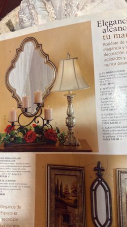 Home interiors lámpara