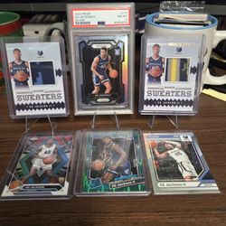 GG Jackson card lot, slab and patches