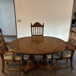 Dining Table and Chairs Set - Hardwood Northern Ash