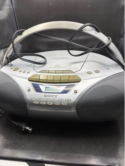 Sony CFD-S250 Stereo Radio FM/AM CD Cassette Player Recorder Boombox TESTED