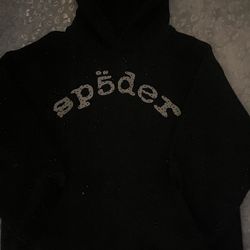 Vvs rhinestone Sp5der hoodie size M