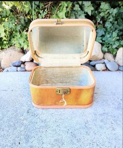 Vintage Suitcase with Locking Key