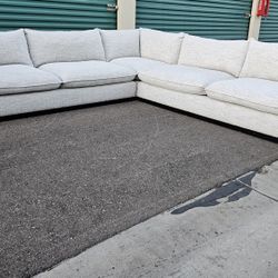 FREE DELIVERY!!! Arhaus "Norwood" WHITE 3pc Sectional Couch ($8K Retail...65% OFF!!!)