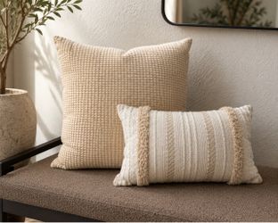 Textured Throw Pillow Set of 2