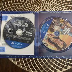 Ps4 COD Modern Warfare And Gta5 Games