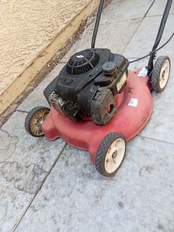 MTD gas mower side discharge