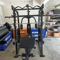 Smith Machine 2001 | Multi-Use Adj Bench | Gym Equipment | Fitness | Squat Rack | Excercise |🔴WEIGHTS AND BARBELL SOLD SEPARATELY 🔴 FREE DELIVERY 🚚