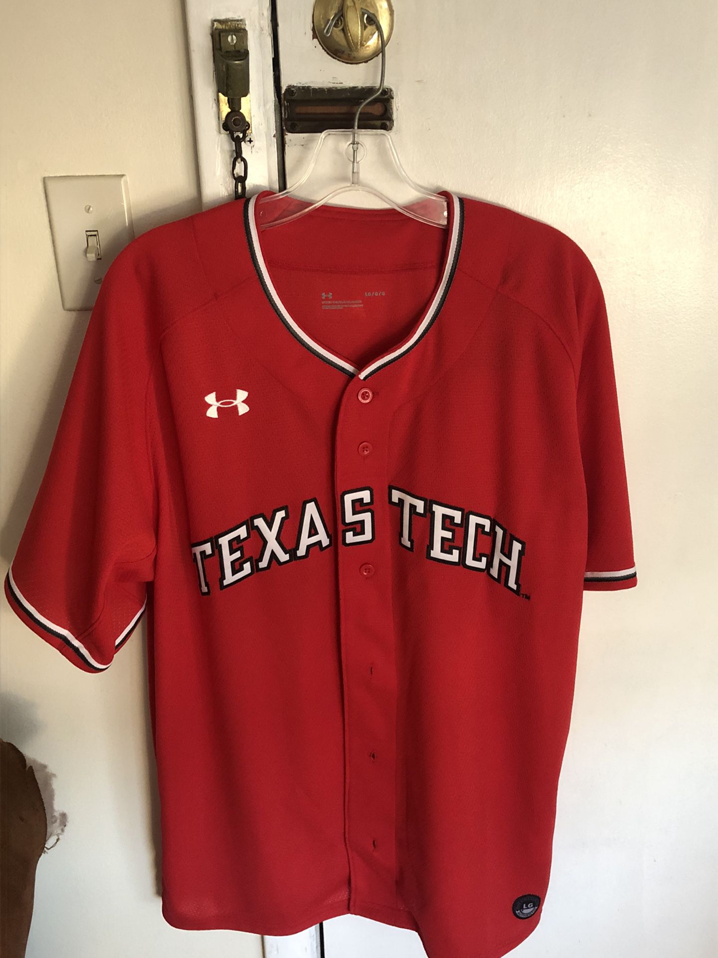 Texas Tech Red Raiders UA Men’s Baseball Jersey L 