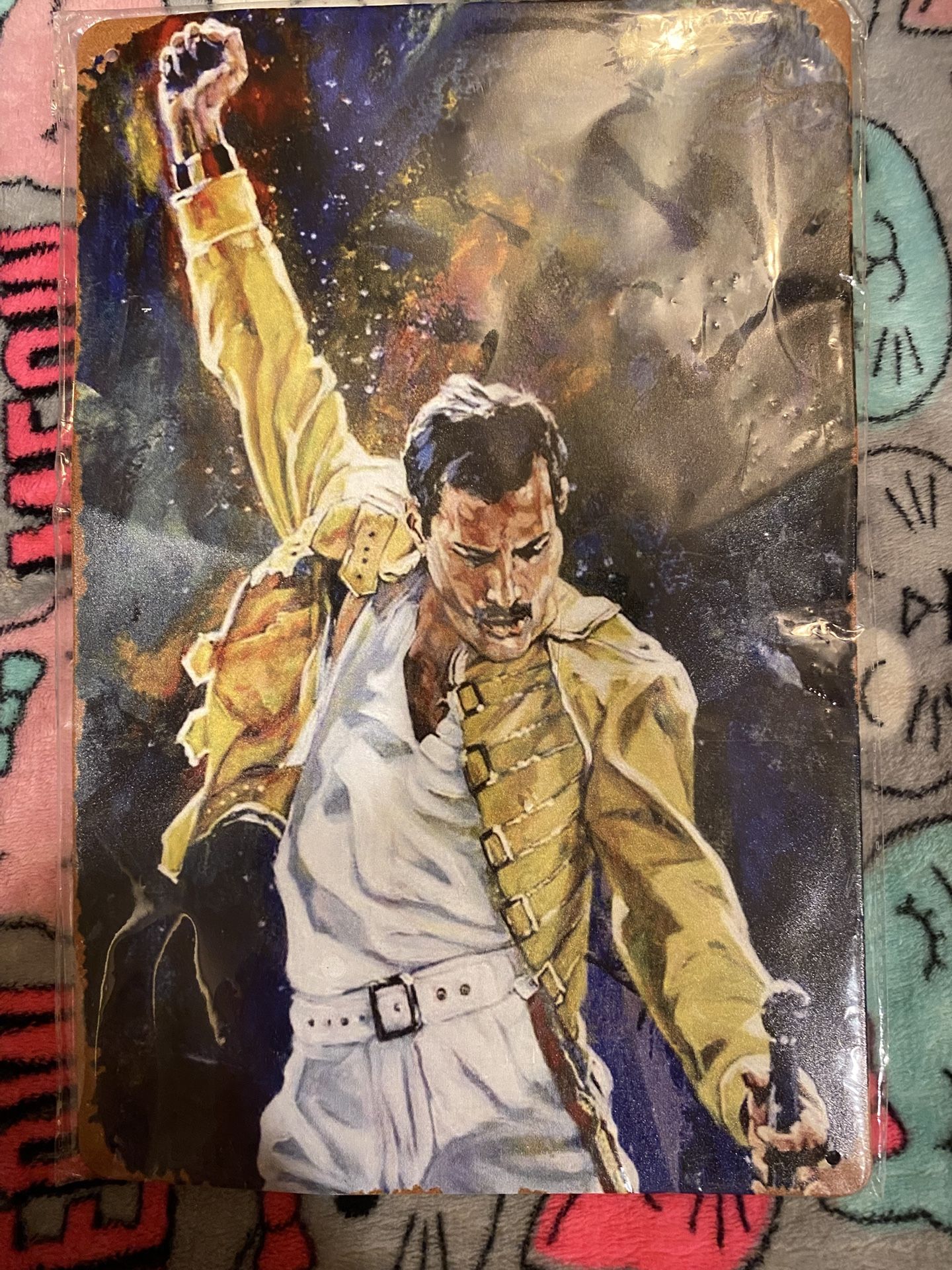 Music Freddie Mercury Plaque Poster Metal Tin Sign 8" x 12" Vintage Retro