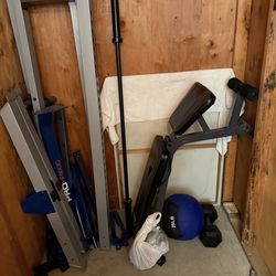 Weight rack and bench