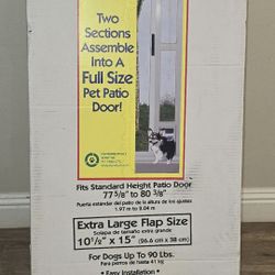 Modular Pet Patio door Extra Large Flap Size