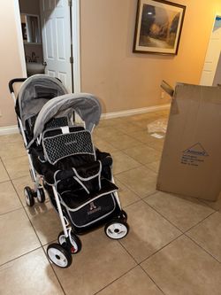 Baby stroller double