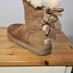 Womens UGG® Bailey Bow II Boot - Chestnut