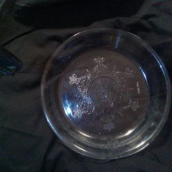 Vintage Fireking 9.5 Inch Pie Plate Blue Sapphire 