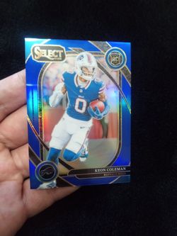 Buffalo Bills Keon Coleman Blue Prizm Select /99 Rookie Card