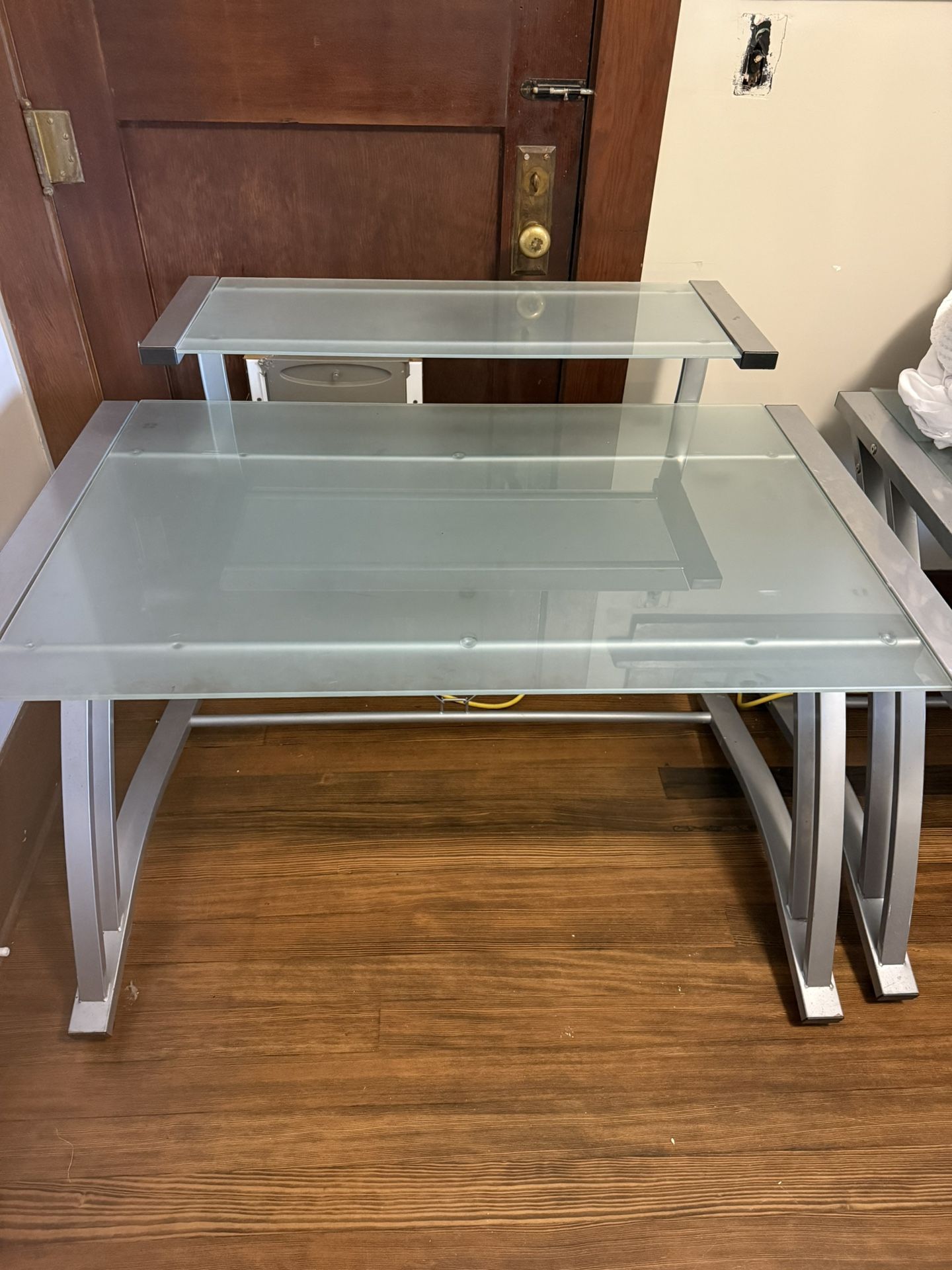 2 Sea glass desks plus chair