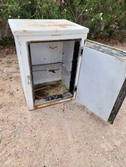 FREE Old Antique metal Refrigerator