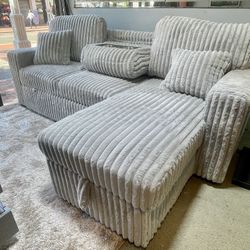 SUPER PLUSH Corduroy  Sectional On SUPER SALE!!