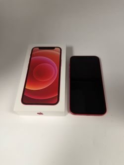 iPhone 12 mini 64gb Unlocked Red 100% battery life Open box