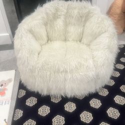 Faux furry bean  bag/ chair