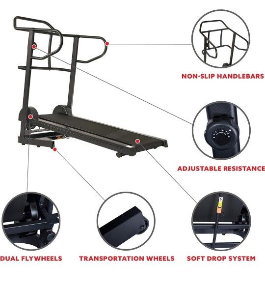 Sunny Health And Fitness Manual Treadmill 