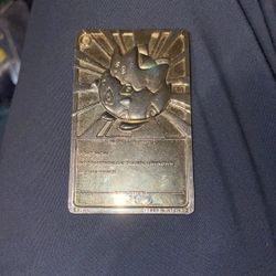 Authentic 1999 23k Gold Togepi pokemon card Promo