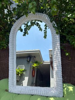 Wicker Boho Mirror