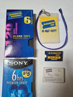 Blockbuster Video Memorabilia Collection Lot