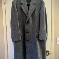 100% Wool Italian Velasco’s Beverly Hills Overcoat 