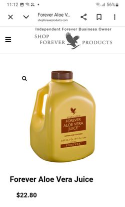 $50 for 5 jugs Forever Aloe Vera Juice 33.8 fl oz