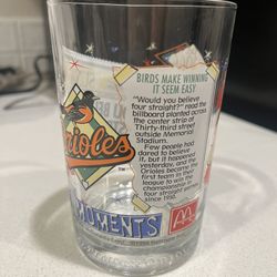 1998 McDonald’s MLB Baltimore Orioles Glass Cup