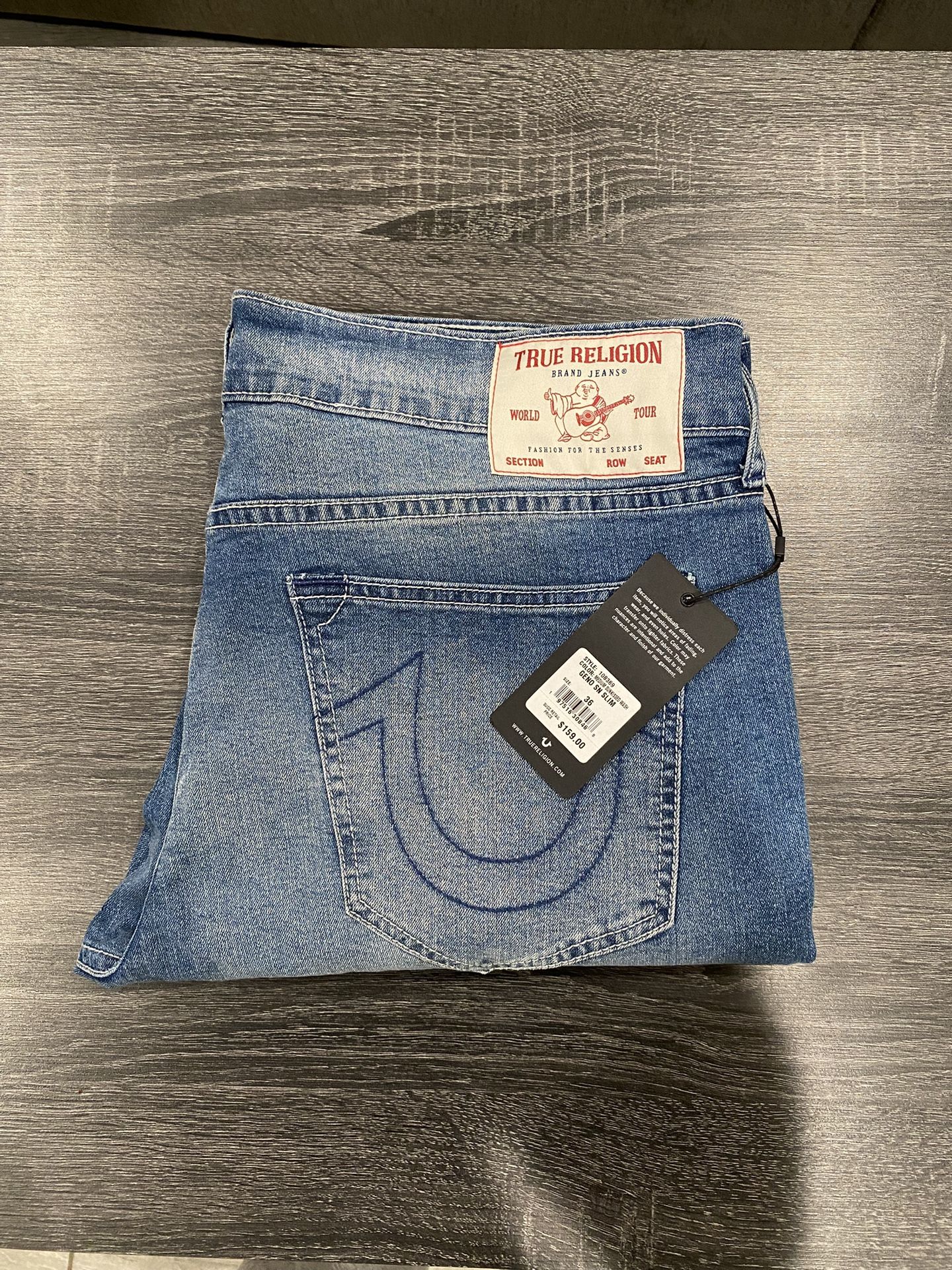 True Religion Jeans Slim-Fit Size 36x32 Men