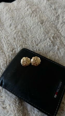 10k XL nugget earrings