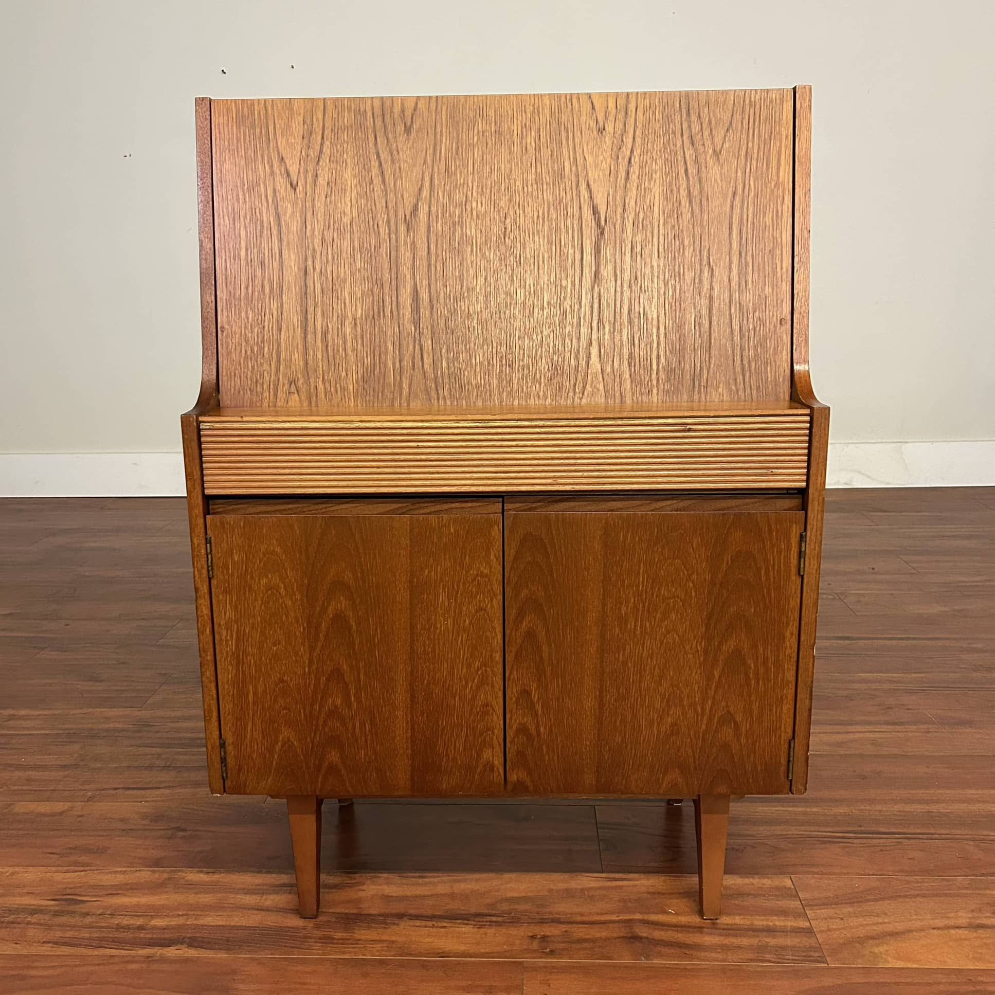 Vintage Teak Secretary Desk - Many More Items In Stock!
