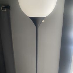 2 Black Tall Lamps 