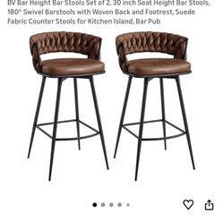 Bar Height Bar Stools Set of 2
