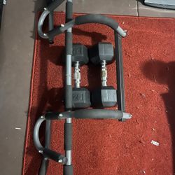 2x  25lb Dumbbells And Pull Up Bar