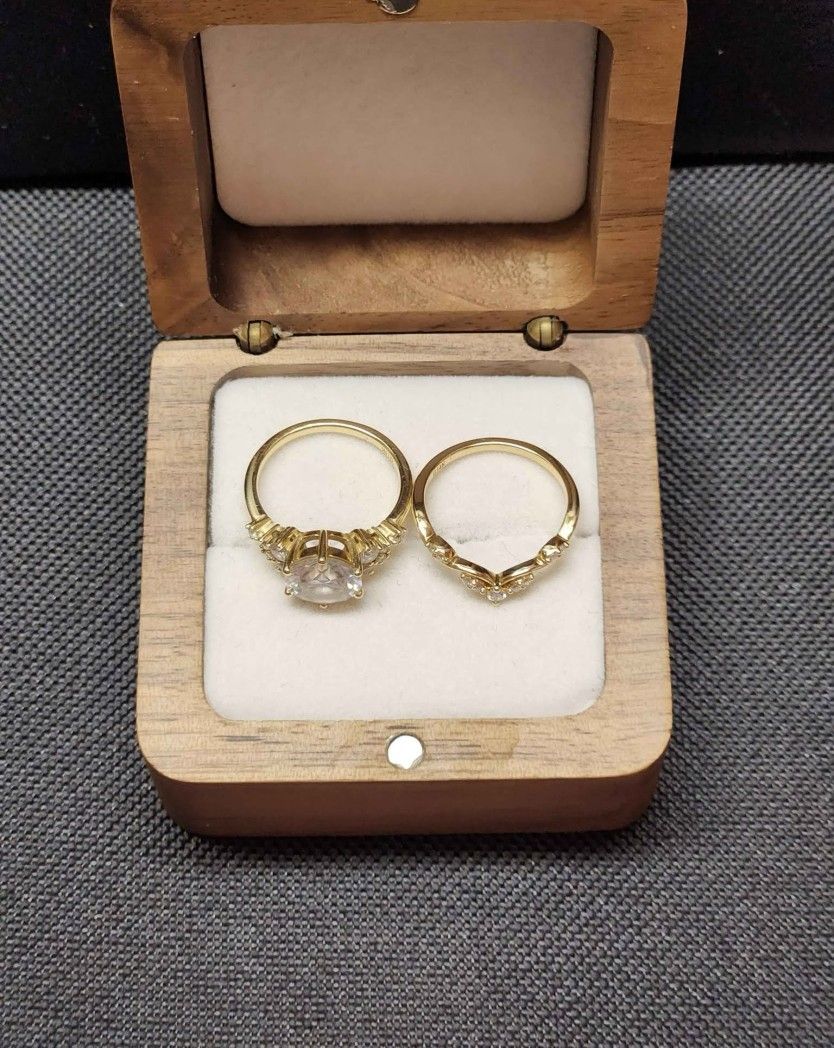 Engagement Ring Set With Wedding Band