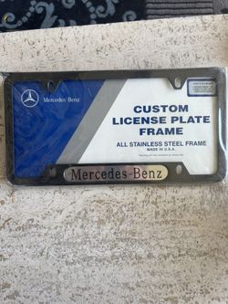 Mercedes Benz Custom License Plate Frame