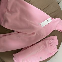 Pink alo sweat suit