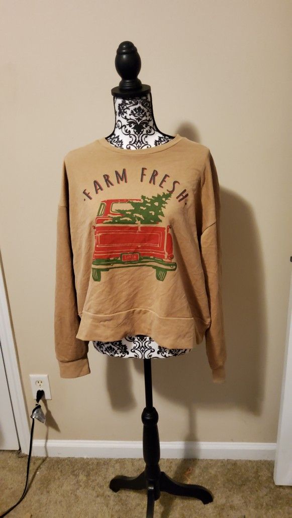 Daisy Rae Everyday Crop Sweatshirt Size X-Large