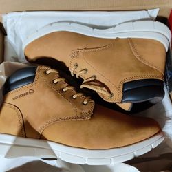 Size 10 Mens Work Boots Hiking Boots Wolverine Authentic High Quality Tan Boots