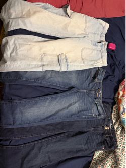 3 pair of girl jeans