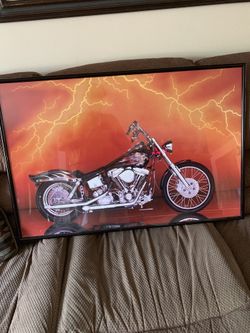 Wall decor , picture with motorcycle