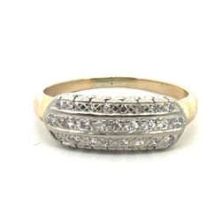 Woman’s Ladies 14k Yellow Gold Diamond Band Ring Size 9 GP3124040