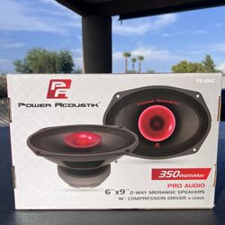 Bocinas Pro Audio 6x9 Power Acoustik Pr-694c 350w Open Show